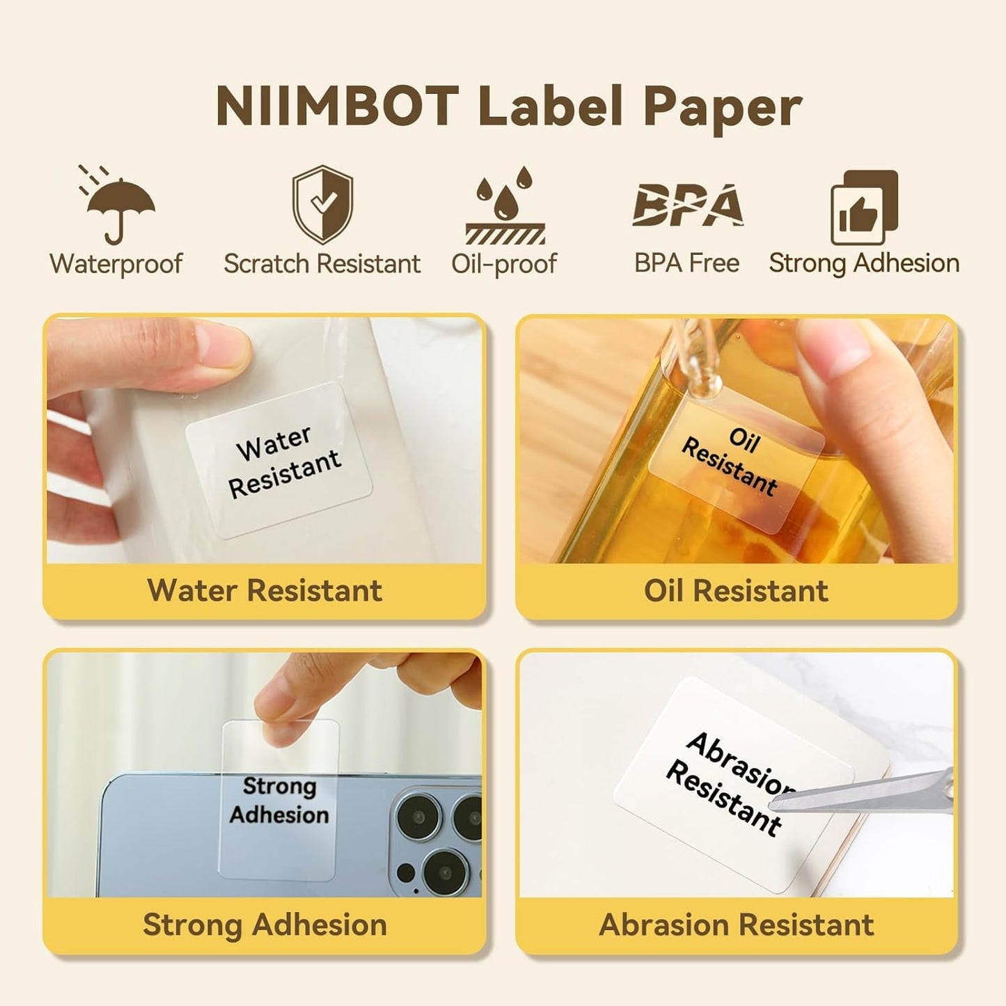 Clear Label Tape Set for B21, B1, B3S - Niimbot Online