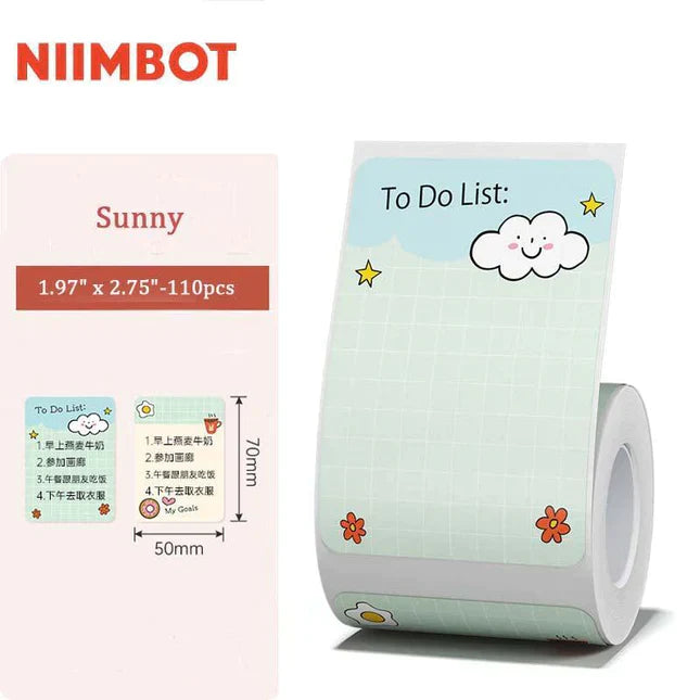 Color Series Thermal Label for B21/B1/B3S - Niimbot Online