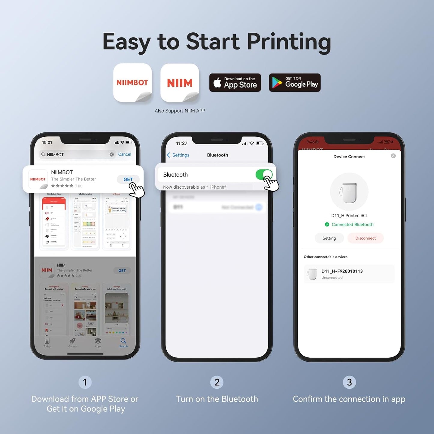 NIIMBOT D11 H Label Maker with Tape - For Organizing Home Office School - Niimbot Online