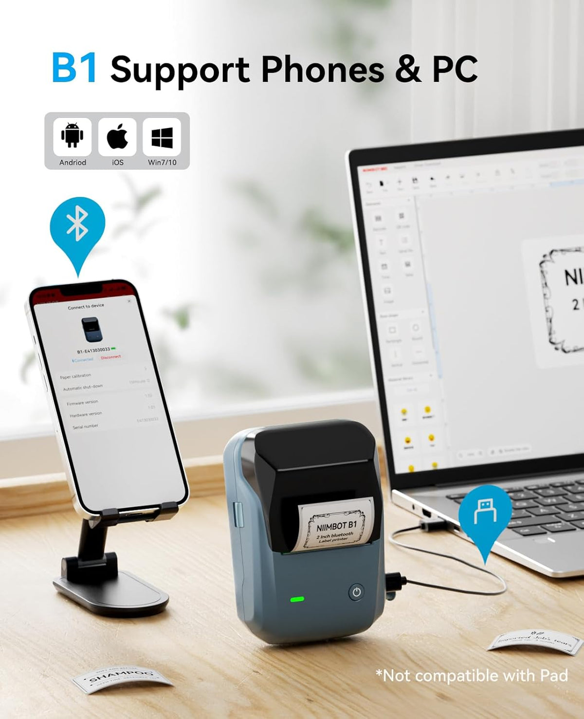Niimbot B1 Portable Thermal Label Printer – Niimbot Online