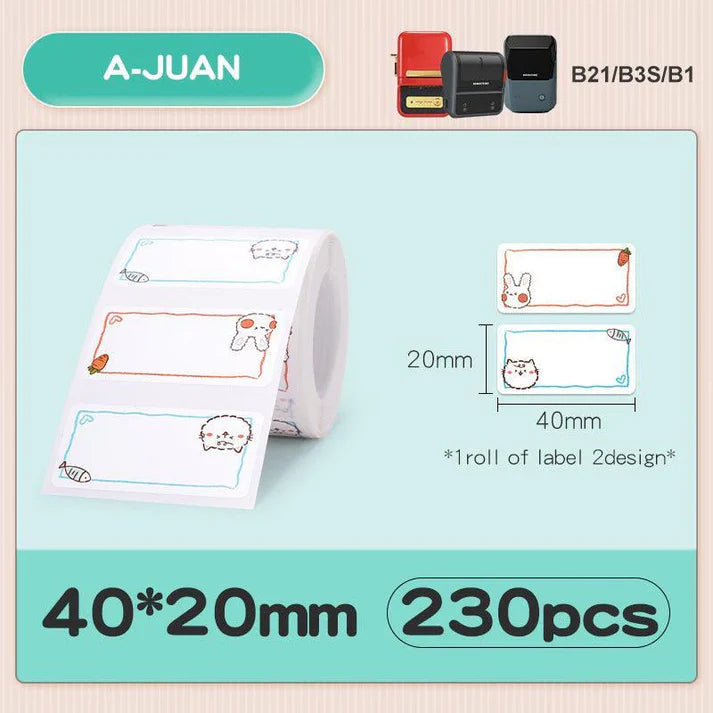 Animal Series Thermal Label for B21/B1/B3S - Niimbot Online