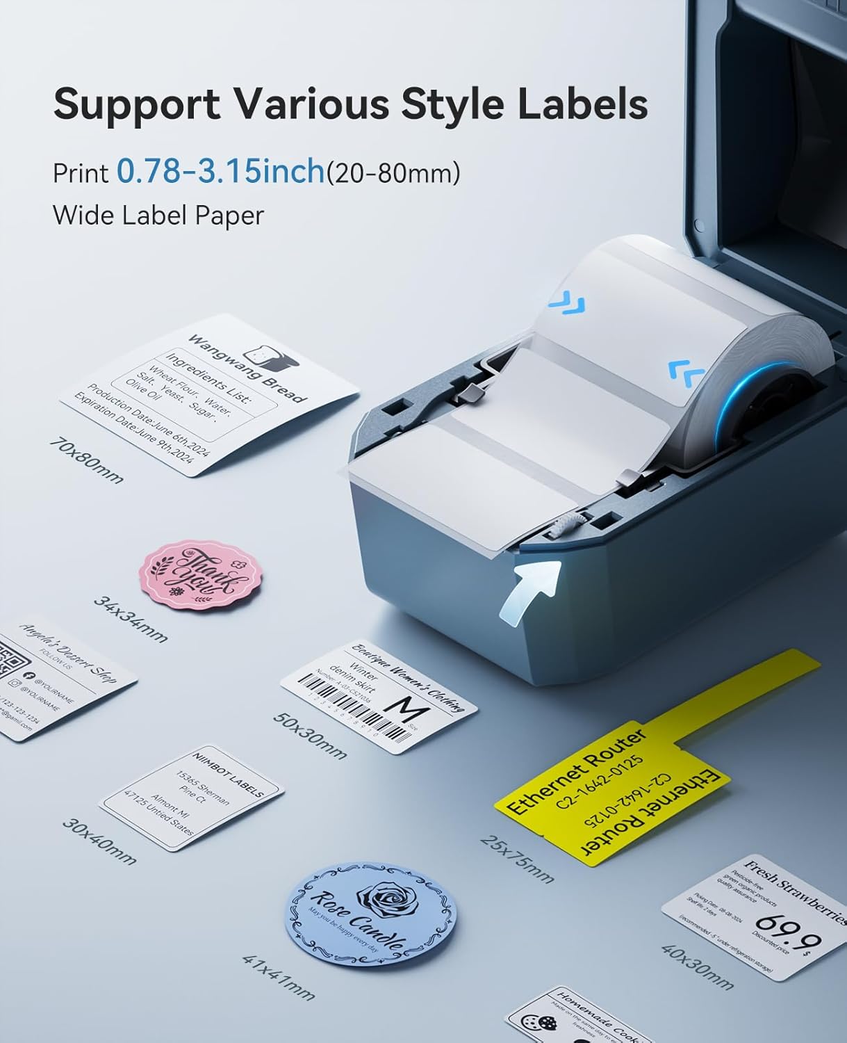 Niimbot K3 Bluetooth- Business Use Label Printers with 900 (50x30mm) Labels - Niimbot Online